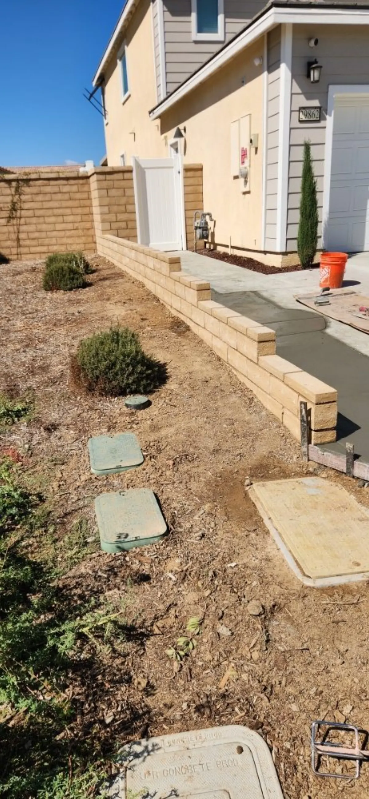 Pacific West Grounds landscape project 4